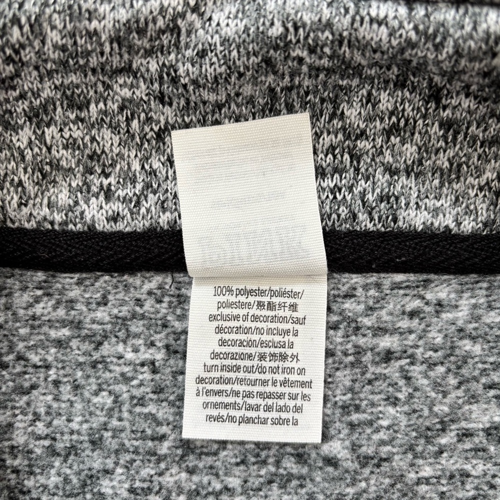 PINK Victoria's Secret oversize gray 1/3 Zip mock Neck slouchy knit sweatshirt S - Picture 11 of 16